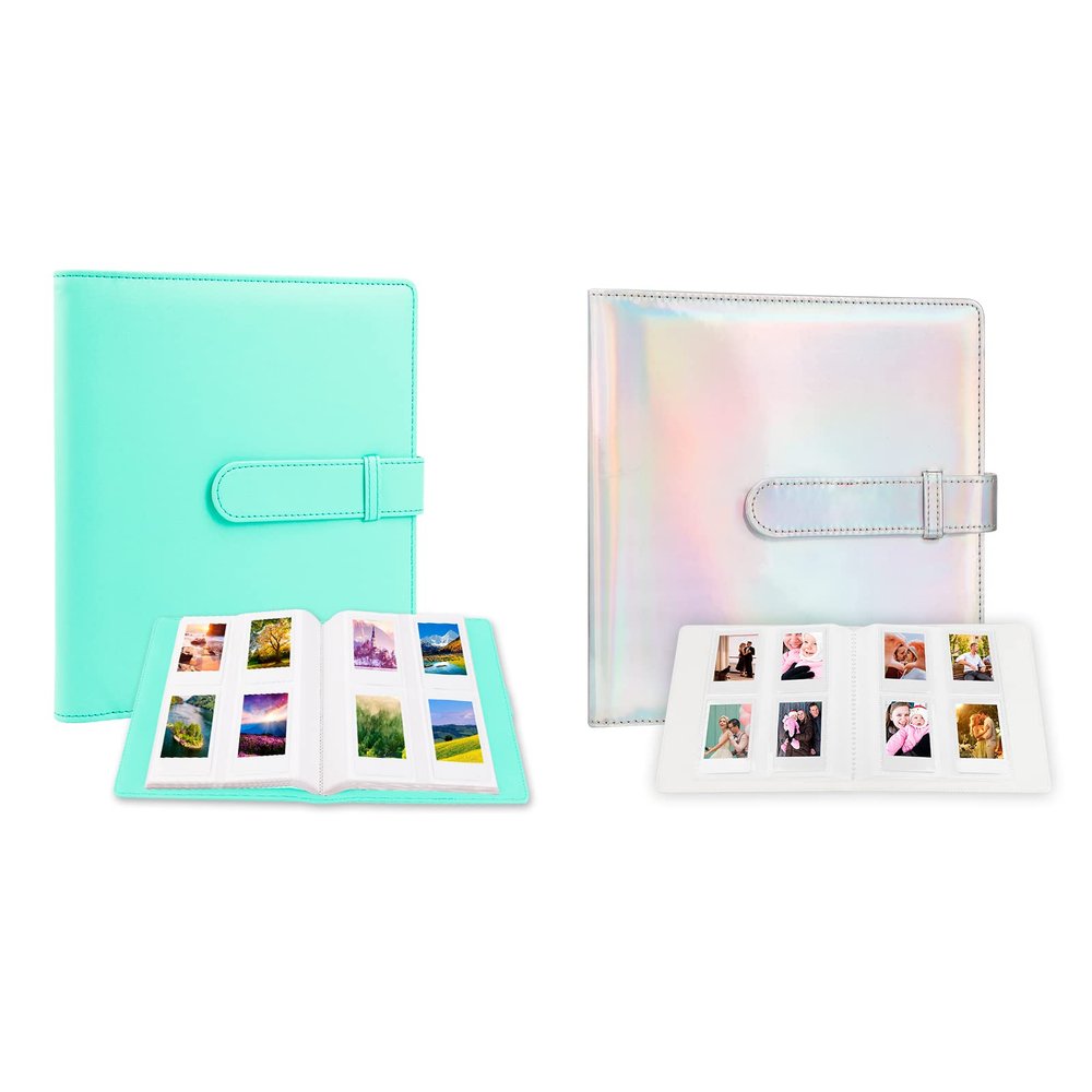 2 Pcs 256 Photos Album for Fujifilm Instax Mini Camera/Polaroid 2x3 Pictures, 2x3 Photo Album Book for Fujifilm Instax Mini 11 9 90 70 40 8 Instant Camera, Polaroid Snap PIC-300 Z2300 Camera