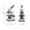 Lab Microscope Slides 40X-1600X Zoom Monocular Biological Microscope Eyepieces Microscope Parts view 2