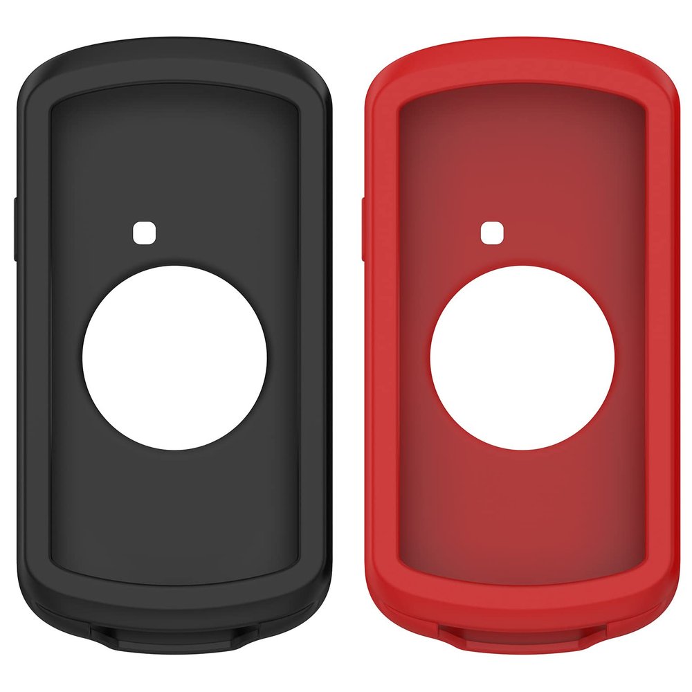 Protector Case Compatible with Garmin Edge 1040 Case Soft Silicone Cover Anti-Scratch Bumper Protective Shell for Garmin Edge 1040 Cover (Black/Red)
