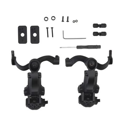 Fast Helmet ARC Rail Adapter Suspension Headphones Bracket Multi-Angle Rotation Helmet Headset Bracket for Tactical Pickup Headset