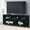Techni Mobili TV Stand for 55+ Inch TV - Durbin Entertainment Center for 65 Inch TV - Living Room & Media Furniture with Glass Storage Cabinet Drawers, Shelves, & Cable Management Opening - Black view 2
