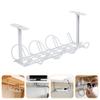 DECHOUS 1set Multi-Functional Cable Organizing Rack Under Desk Wire Management Tray for Power Strips and Cords Durable Iron Construction Easy Installation Tidy Storage for view 4