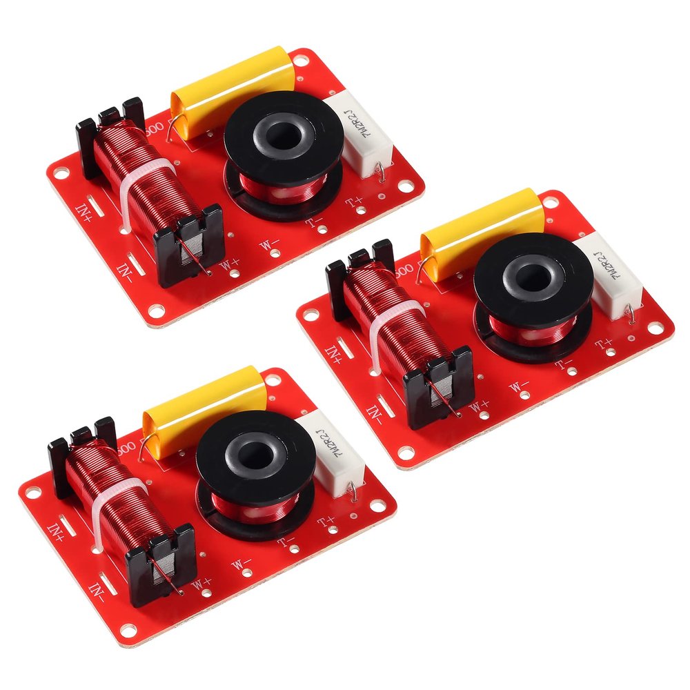 QCCAN 3pcs 130W 2-Way Speaker System Audio Crossover Filters Frequency Distributor