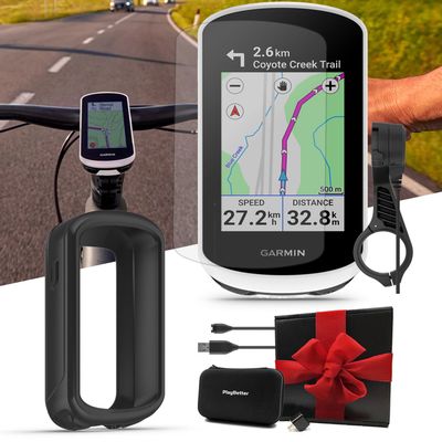 Garmin Edge Explore 2 Power Mount Bike Computer Black Case Gift Box Bundle