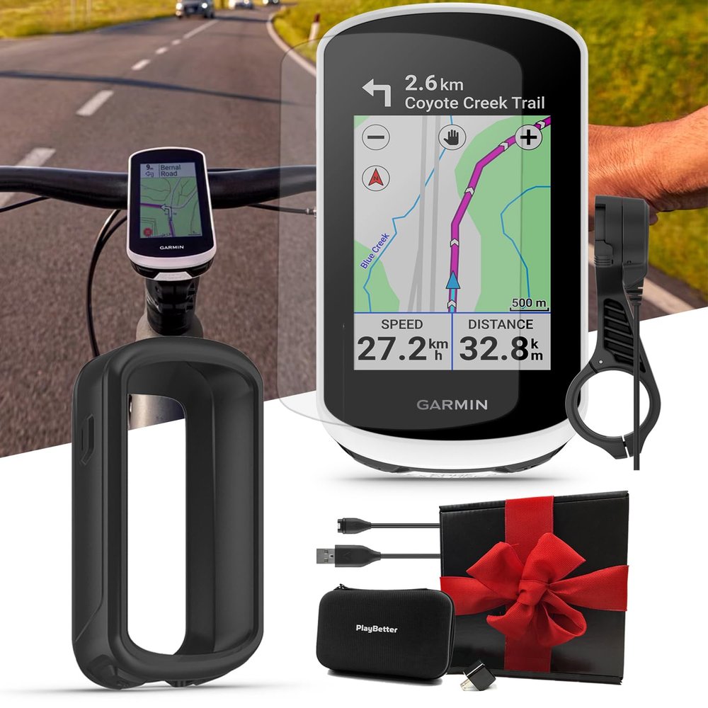 Garmin Edge Explore 2 Power Mount Bike Computer Black Case Gift Box Bundle