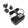 Alvin's Cables Power Cable Adapter for Hollyland RX TX Z CAM E2 Flagship Rotatable Right Angle 2 Pin Male to Universal AC with UK EU AU US Plugs Adapter Converter view 1