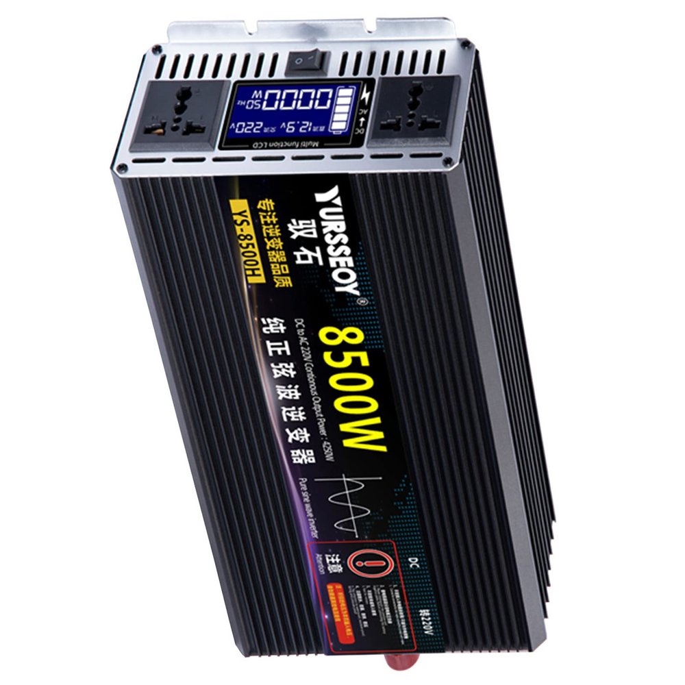 Niczu Pure Sine Wave Inverter 3500W 4000W 4500W 5500W 6500W 8500W DC 12V 24V 48V 60V to AC 220V Car Power Voltage Converter for Motorhomes Truck Boat Camping,8500W-48V