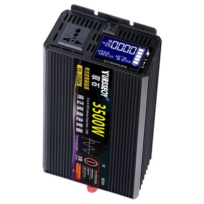 Niczu Pure Sine Wave Inverter 3500W 4000W 4500W 5500W 6500W 8500W DC 12V 24V 48V 60V to AC 220V Car Power Voltage Converter for Motorhomes Truck Boat Camping,3500W-60V