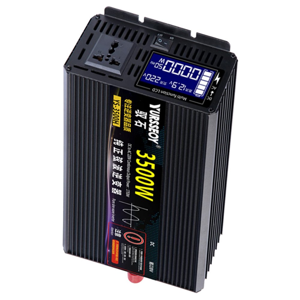 Niczu Pure Sine Wave Inverter 3500W 4000W 4500W 5500W 6500W 8500W DC 12V 24V 48V 60V to AC 220V Car Power Voltage Converter for Motorhomes Truck Boat Camping,3500W-60V