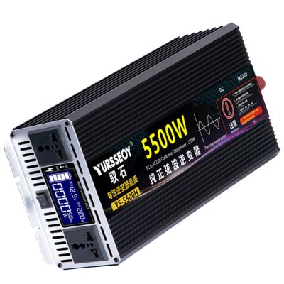 Niczu DC 12V 24V 48V 60V to AC 220V 3500W 4000W 4500W 5500W 6500W 8500W Pure Sine Wave Inverter Car Power Voltage Converter for Motorhomes Truck Boat Camping,5500W-12V