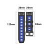 Senter Quick Release Soft Rubber Two-Color Replacement Straps for Garmin Fenix 7X / Fenix 6X pro/Fenix 5X Smart Watch (Black Buckle) view 2