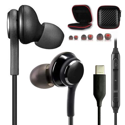 USB C Headphones with Microphone Type USBC for iPhone 16 15 Pro Max Samsung Galaxy S25 S24 S23 S22 S21 s20 s10 Ultra Note Pixel z flip Earphones usbc Ear Buds USB Type c audifonos Original