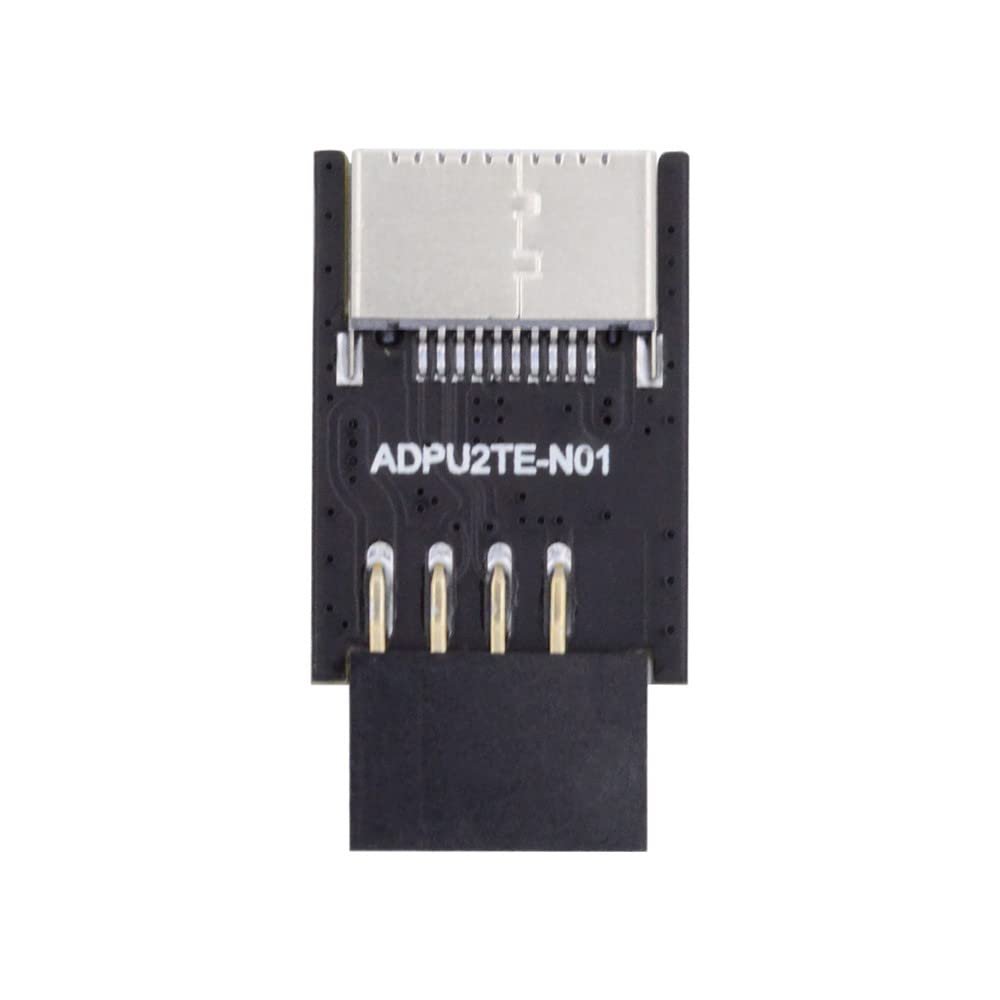 xiwai USB 2.0 9Pin 10Pin Mainboard Header Male to USB 3.1 Front Panel Socket Key-A Type-E Extension Adapter