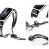 Wristband Compatible with Fitbit Luxe,KangPlus Metal Band Adjustable Fashion Women Men Wristband Replacement Strap Compatible with Fitbit Luxe - Black view 3