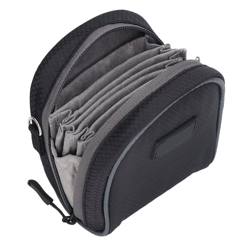 Dilwe Filter Case, 8- Lens Filter Pouch for Filters Up to 95mm,Removable Inner Lining and Water and Design with Adjustable Shoulder Strap