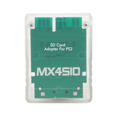 Acogedor MX4SIO SIO2SD SD Card Adapter for PS2, Memory Card Expansion for SIO Replacement Memory Card Reader for PS2 Fat Console(Transparent White)