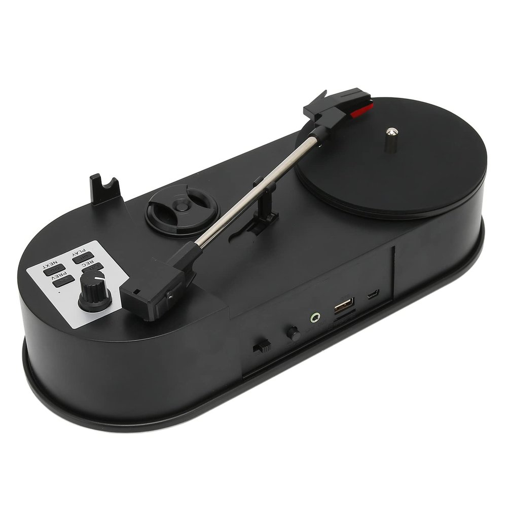 GOWENIC Turntable to MP3 Converter, Mini Record Player, to MP3 Converter, USB 2.0 Turntable Record Player Professional Turntable to MP3 Converter for Music Lovers
