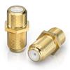 BlueRigger Coaxial Coupler (2 Pack) - Cable Connectors for Coaxial Cable Extension, F81 Extension Adapter - Works with HDTV, Antenna, Cable Modem, Coax Splitter, CATV view 1