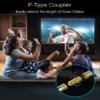 BlueRigger Coaxial Coupler (2 Pack) - Cable Connectors for Coaxial Cable Extension, F81 Extension Adapter - Works with HDTV, Antenna, Cable Modem, Coax Splitter, CATV view 2