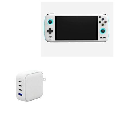 BoxWave Charger Compatible with Ayn Odin - PD miniCube (100W), 100W 3 PD Port Wall Charger International - Winter White