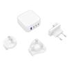 BoxWave Charger Compatible with Ayn Odin - PD miniCube (100W), 100W 3 PD Port Wall Charger International - Winter White view 4