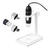 Lab Microscope Slides 1600X HD Digital Microscope 8 LED 2MP Electronic Microscope with Lift Stand Microscope Parts (Color : White) view 1