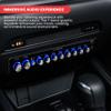 Pyle 7 Band Car Audio Graphic Equalizer - 7 Volt RMS Pre-Amp Output with Subwoofer Gain Control, Front Auxiliary Input, Rear RCA Auxiliary Input and High-Level Speaker Inputs, Blue Light Illumination view 2
