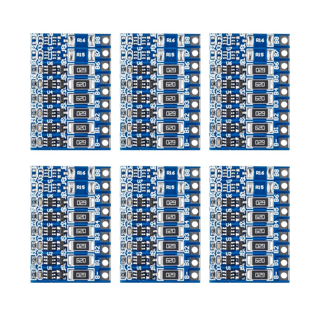 Alinan 6pcs 6S 21V 4.2V Li-ion Balancer Board 18650 Li-ion Balncing Full Charge Battery Balance Function Protection Board