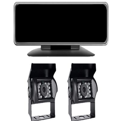 Agricameras Remote Live Streaming 1-4CH Dash Camera System, View cams from Anywhere in The World, 4G,WiFi,GPS,Night Vision,Front,Side,Rear Viewing Cameras, Loop Recording, G-Sensor (Black 2 Cameras)