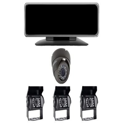 Agricameras Remote Live Streaming 1-4CH Dash Camera System, View cams from Anywhere in The World, 4G,WiFi,GPS,Night Vision,Front,Side,Rear Viewing Cameras, Loop Recording, G-Sensor (Black 4 Cameras)