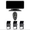 Agricameras Remote Live Streaming 1-4CH Dash Camera System, View cams from Anywhere in The World, 4G,WiFi,GPS,Night Vision,Front,Side,Rear Viewing Cameras, Loop Recording, G-Sensor (Black 4 Cameras) view 1