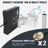 Maswell 5G Antenna Outdoor 2X2 MIMO | Up to 7.5dBi Cellular 600-8000MHz Omni Cross Polarized 4G LTE UWB 5G NR External Aerial with WiFi 6E for Caravan Home Rugged Router Modem | 2X SMA-Male view 3