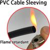 Cable Management Cord Cover Wire Loom Tubing Electric Insulation Sleeve Automotive Wiring Harness Protector Wrap Plastic Black (3/4"-12ft) view 4