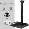 Universal Projector Ceiling Mount with Tray for Projector/Camera, Aluminum Alloy Boom-33lbs Load Capacity - Universal Bracket - Height Adjustable 11.4-22inches, in-Tube Cable Routing view 3