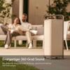 Escape P6AIRTAN Outdoor BT Speaker W Streaming Maximum Multi-Room Flexibility Audio Audiophile Portable Speaker Equipped with 6.5-inch Subwoofer - Tan view 2