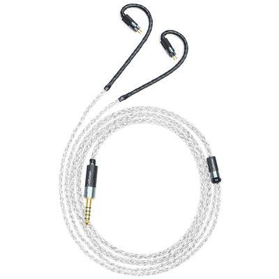 0.78mm 2Pin 5N OFC Silver Plating+Graphene Earphone Cables for Audeze iSINE20 LCDi3 LCDi4 64audio A12t U12t DUNU SA6 SA3 DM480 UM 3DT MEXT 2HT Oriolus Blessing2 KXXS S8 Aria (3.5mm, 0.78mm 2Pin)