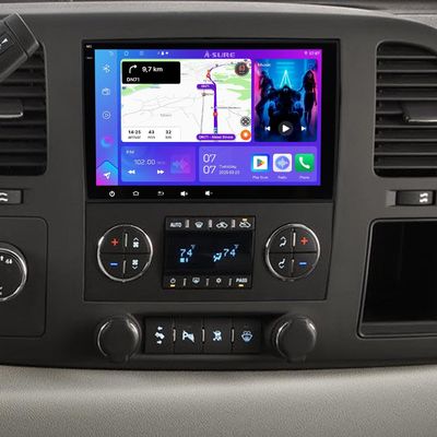 ASURE 4G+64G Android 15 Car Stereo Radio for Chevrolet Silverado GMC Sierra Yukon 2007-2013, 8" GPS Navigation Unit with Wireless Carplay,Android Auto,1280x800 HD Touchscreen Multimedia Video Player