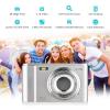 Andoer Portable Digital Camera 48MP 2.7K 2.88-inch IPS Screen 16X Zoom Auto Focus Self-Timer 128GB Extended Memory Face Detection Anti-Shaking with 2pcs Batteries Hand Strap Carry Pouch view 2