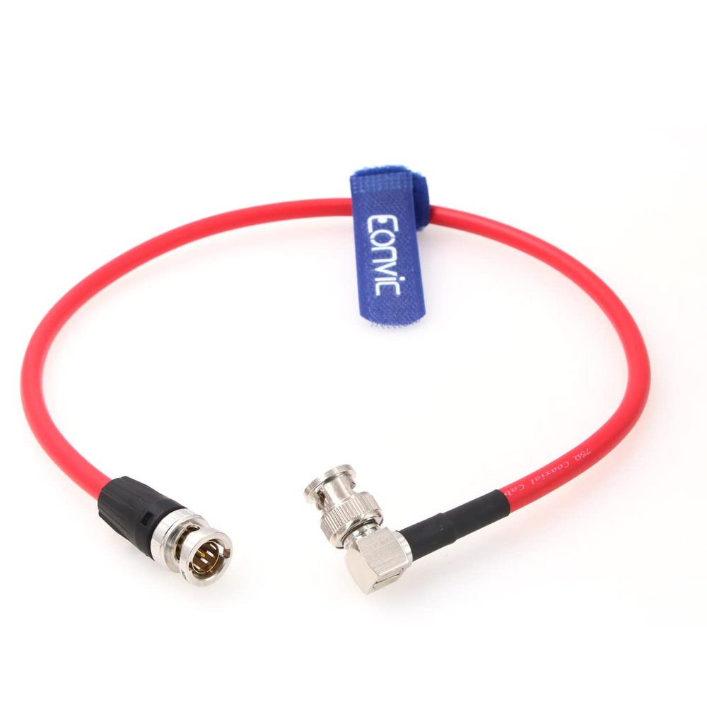 Eonvic 12G HD-SDI Video Coaxial Cable 75 Ohm Neutrik BNC to BNC CCTV Camera Surveillance Cables for 4K Video Camera (196.85inch/5M)