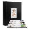 180 Pockets Photo Album for Fujifilm Instax Mini Camera, Photo Album with Writing Space for Polaroid, Leather Cover, 2x3 Photo for Instax Mini 12 11 9 40 8 7 Evo LiPlay Instant Camera(Black) view 1