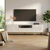 Meble Furniture Gala 01 Modern TV Stand  Rectangular Shape with Storage Cabinets  High Gloss and Matte Finish, 70.9" W x 15.7" D x 23.6" H  White view 3