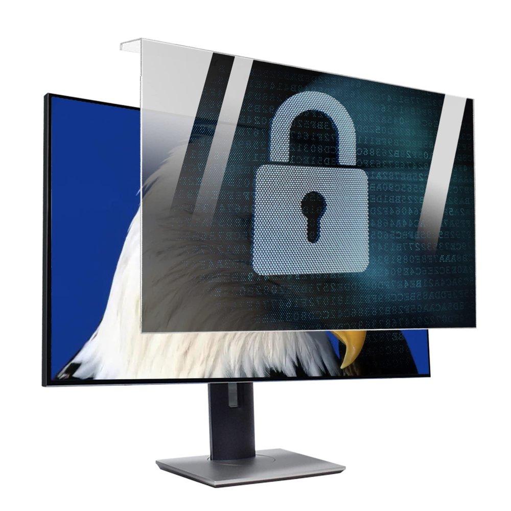 JC JCSKY 22-27 Inch Computer Privacy Protection Film, Hanging Anti-Blue Light Panel, Protect The Eyes, Easy On/Off and Removable / 24in 547x320mm