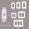 BUPLDET 1 Port CAT6 Ethernet Insert Wall Plate White - CAT 6 RJ45 Keystone Jack Insert Pass Through Cover Plate for Midsize/Oversize Wallplate(2-Pack) view 4