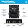 Pyle 2-Way Electronic Car Audio Crossover Network - Hi-Pass/Low-Pass 6dB/18dB Octave Slope - Power LED Indicator - 4 RCA Outputs - 2 RCA Inputs - Remote Subwoofer Control & Parallel Input Switch view 3
