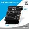 Pyle 2-Way Electronic Car Audio Crossover Network - Hi-Pass/Low-Pass 6dB/18dB Octave Slope - Power LED Indicator - 4 RCA Outputs - 2 RCA Inputs - Remote Subwoofer Control & Parallel Input Switch view 4