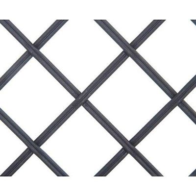 VAN DYKE'S RESTORERS Kent Design 182P 1" Flat Fluted Press Crimp Wire Grille, 18" X 24", Flat Black
