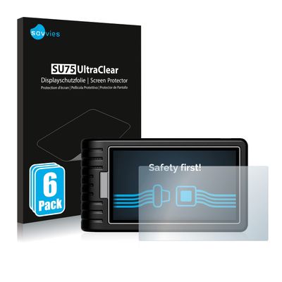 savvies Screen Protector Compatible with Topdon ArtiDiag800 BT Protection Film Clear 6-Pack