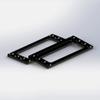 2.5 inch PC SSD HDD Cages Bracket Solid State Drive Frame Multi Layer Box Stacking External HD Cabinet Docking Station Base SATA PATA Computer Hard Disk Rack Metal 4-Bay Mounting Bracket Black view 1