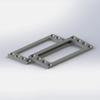 2.5 inch PC SSD HDD Cages Bracket Solid State Drive Frame Multi Layer Box Stacking External HD Cabinet Docking Station Base SATA PATA Computer Hard Disk Rack Metal 4-Bay Mounting Bracket Grey view 1