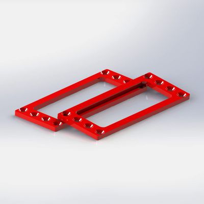 2.5 inch PC SSD HDD Cages Bracket Solid State Drive Frame Multi Layer Box Stacking External HD Cabinet Docking Station Base SATA PATA Computer Hard Disk Rack Metal 4-Bay Mounting Bracket Red